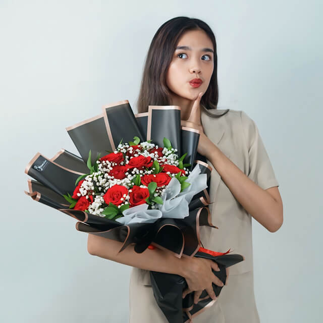 Buket Bunga  Wonder Red Radiance Rose